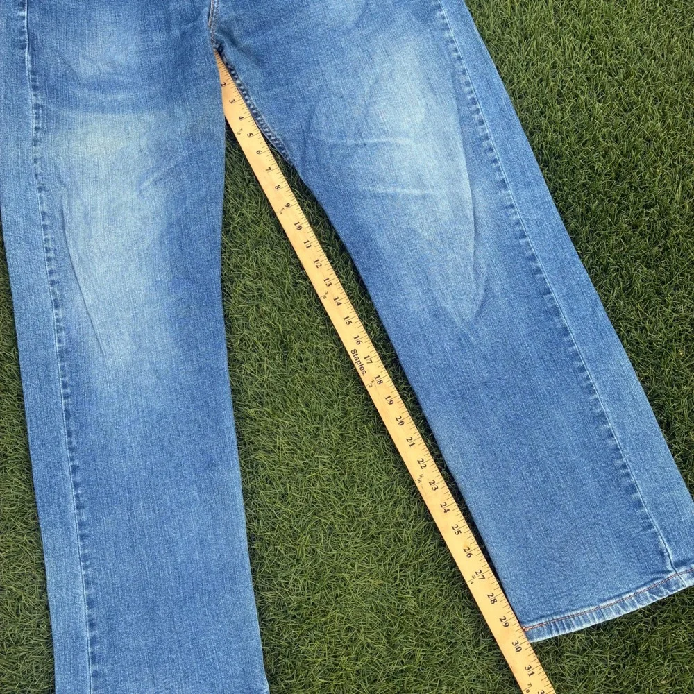 Levis 505 Regular Fit Straight Leg Jeans Mens 38x30 Blue Medium Wash Denim Pants